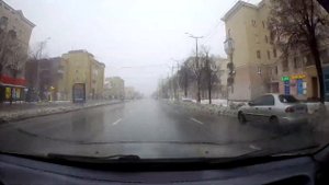 Опустевшее Запорожье 1 января 2022г. Весь пр. Соборный на зеленую волну светофоров. Запорожье 2022