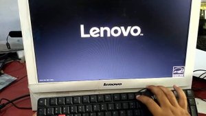 how to change boot menu booting flashdisk on Lenovo all in one PC