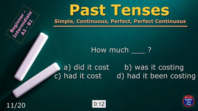 #quiz Past Tenses_mix (20)  #english #englishgrammar #past #simple #continuous #perfect #tense