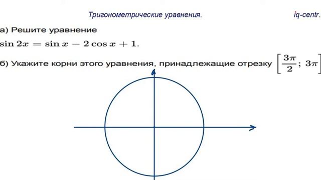 Тригонометрические уравнения. Прототип 13. Часть 1. смотреть онлайн
