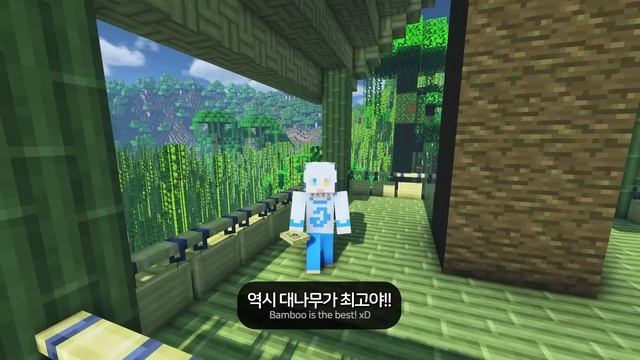 ⛏️ Minecraft Tutorial :: ? How to build a Bamboo TreeHouse 1.20 - [마인크래프트 나무 위에 대나무 집짓기 건축강좌] смотреть онлайн