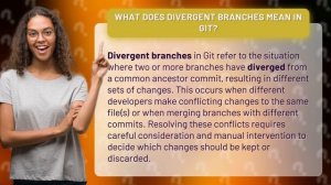 What does divergent branches mean in git?