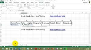 Macro for Vlookup Formula in Excel