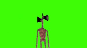 siren head roblox green screen