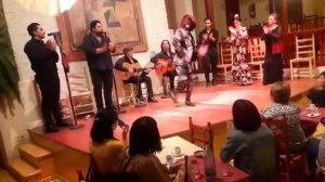 Rafael Fajardo el Boleco tablao Flamenco de Carmen Amaya fin de fiesta junto a Juan José Villar