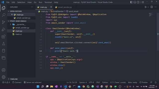 PyQt5 QtDesigner Email Sender Project tutorial - Python GUI Project for Beginners! смотреть онлайн