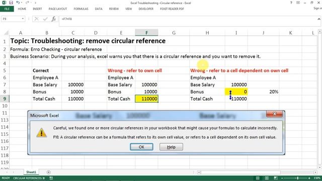 Excel Troubleshooting : How to Remove Circular Reference смотреть онлайн