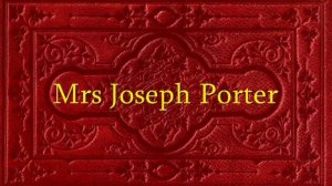 Charles Dickens - Sketches by Boz -  Mrs Joseph Porter