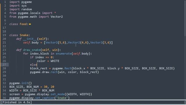 Pygame Tutorial. Snake game #3 смотреть онлайн