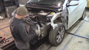HYUNDAI Solaris.Ремонт морды.