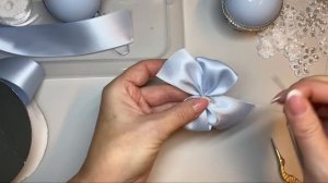 Декор глянцевых заготовок.  И бантики на шаблонах.