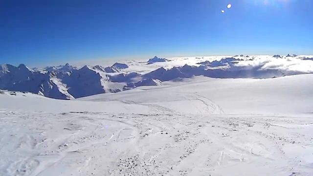 Фрирайд по леднику ч 1 Эльбрус Март 14 смотреть онлайн