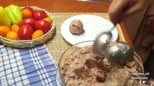 Ложка для формирования тефтелей, фрикаделек.