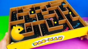 Как сделать игру Пакман из картона своими руками Игровой автомат на поделки самоделки