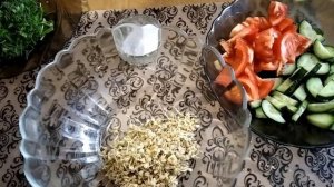 #РЕЦЕПТ салат из пророщенной зеленой гречки))100% natural!