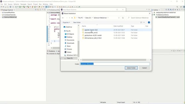 Setting Up Maven project to work with Selenium Webdriver & TestNG