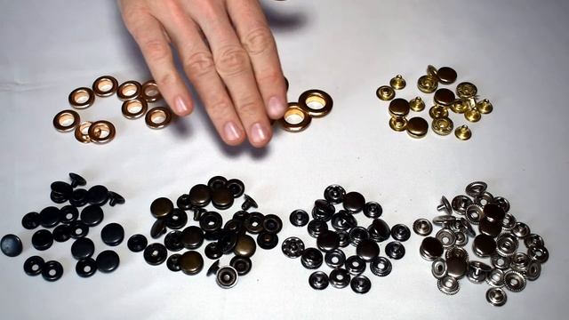 Цвета металлической швейной фурнитуры.