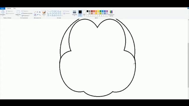 Как нарисовать микки мауса в программе Paint смотреть онлайн