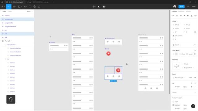 Figma. Плавающая кнопка в Auto Layout смотреть онлайн