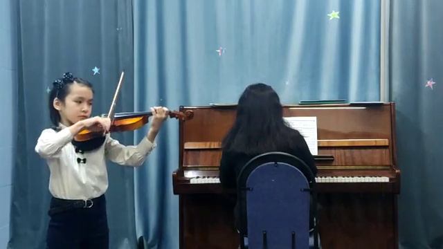 Инжу Самсалиева.       Ф.Зейтц. Концерт Соль-мажор, 1 часть. смотреть онлайн