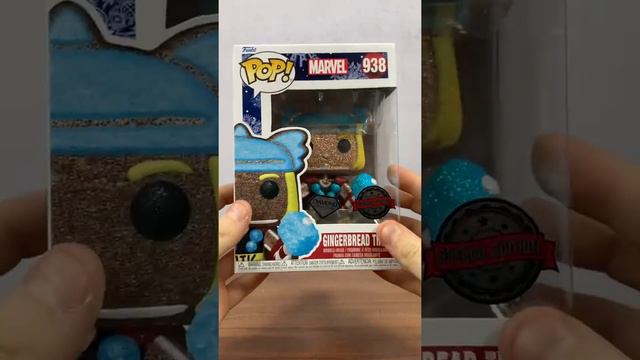 Фигурка Funko POP! Bobble Marvel Holiday Gingerbread Thor (DGLT) (Exc)