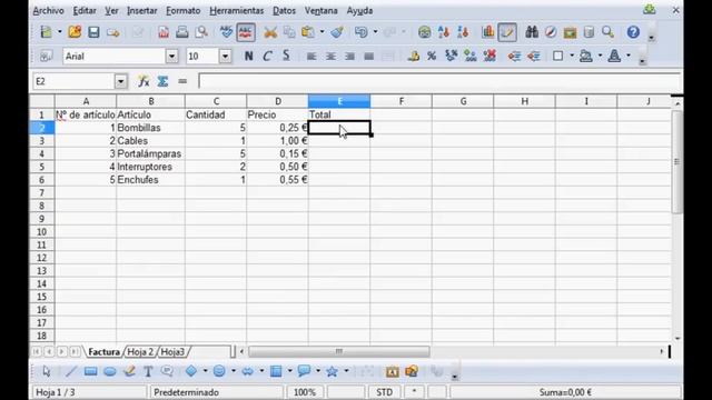 Open Office Calc: Elaborar una Factura смотреть онлайн