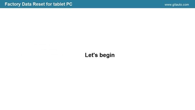 [GIT Diagnosis tool][GDS Mobile/KDS] How to perform the factory data reset on tablet PC. смотреть онлайн