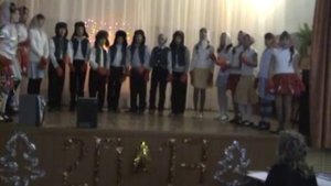 Новый год   песня 5 класс с Чернава Липецкая область