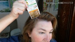 Бюджетная окраска седых корней волос с высветлением прядей.