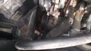 Coolant pump replacement D4D 2 2 diesel Toyota Corolla verso