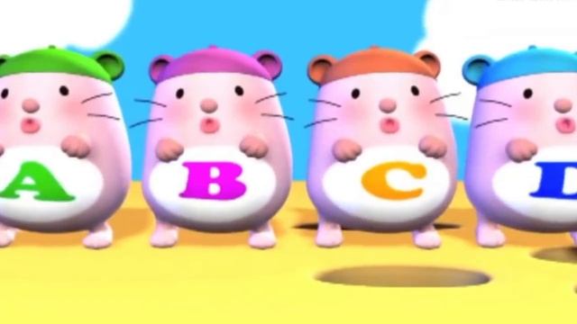 English Alphabet song with hamsters very funny and quick