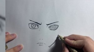 Как нарисовать Обито Учиха за 8 минут