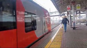 ЭС2Г-065 «Ласточка» на станции Дубровка МЦК