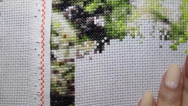 ASMR живой процесс вышивка крестиком