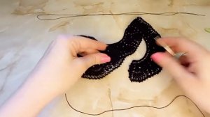 Ажурный воротник. Часть 4. Завязки