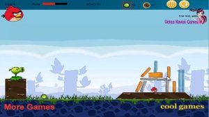 Angry Birds Vs Peas (Peashooter) Shooting Walkthroug Levels 1-5