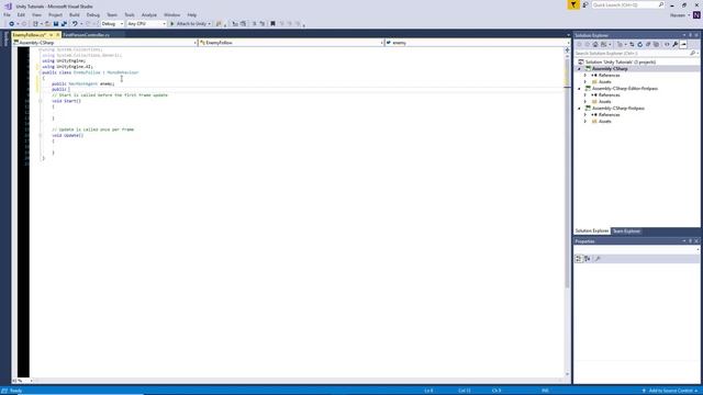 How to make an enemy follow player - Unity NavMesh смотреть онлайн