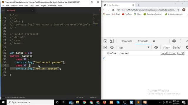 JavaScript Bangla Tutorial Part-08 | Latest 2021 | JavaScript for beginners | switch/case statement