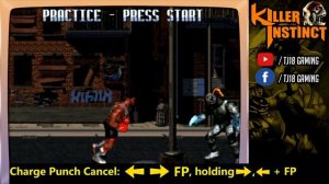 Killer Instinct | TJ Combo Tutorial | How to Do Basic Moves (SNES)