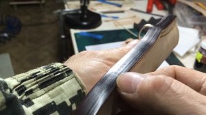 Ножны. Обработка торцов, покраска. Обзор ножа Гектор.