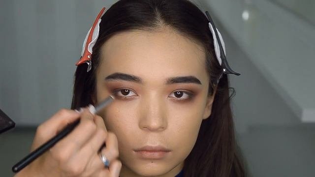 Макияж для азиатских глаз, вечерний| Julia Shavlova - Школа визажа Makeuprof.kz
