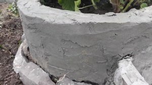 Клумба из морской гальки своими руками