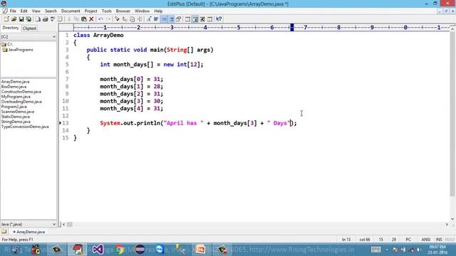 13   Arrays