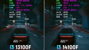 intel i3 13100F vs i3 14100F performance boost