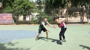 Стритбол батл в Азове 1/1. Уличный баскетбол!