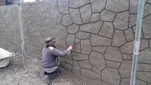 Забор под камень