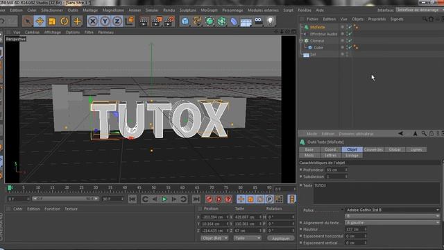 tutoriel cinema 4 D r14 fr mettre une bande son par tutoxphotoshop смотреть онлайн
