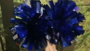Помпоны для черлидинга POMS синие