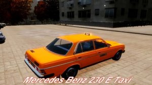 GTA IV | Mods | Mercedes Benz 230 E Taxi & Peugeot 406 Taxi Taxi