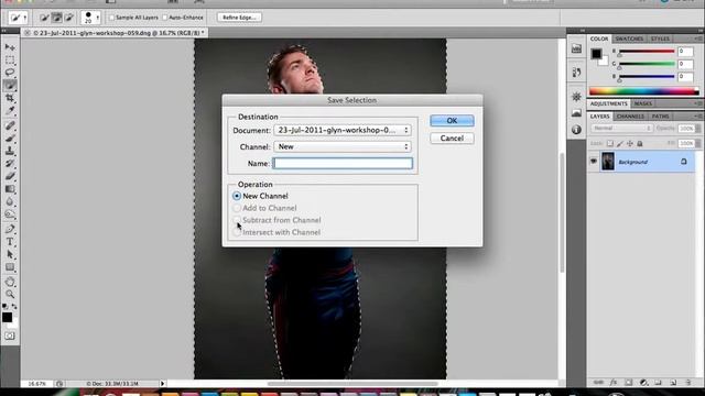 Photoshop: Saving an Loading Selections смотреть онлайн